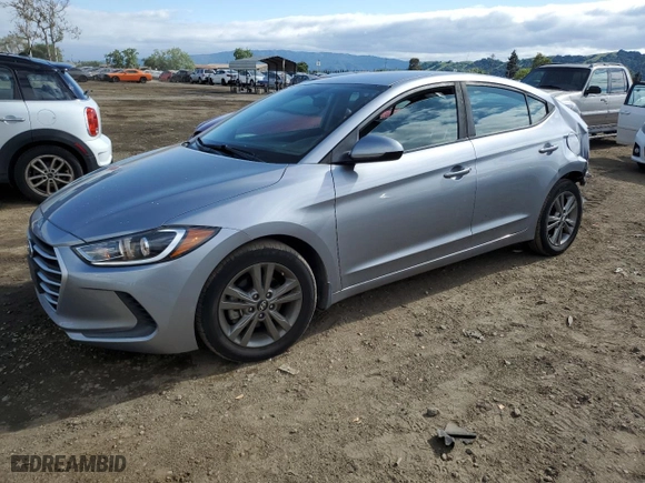 2017 Hyundai Elantra SE with VIN 5NPD84LF6HH196607, listed as a Copart auction lot 53759745 with 22,129 mi miles and Salvage Title. Bid and sale history available at carsss.com. Image 1.