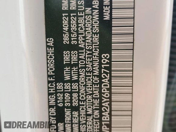 2023 Porsche Cayenne z VIN WP1BA2AY6PDA27193, wystawiony jako Copart lot #74930444 z przebiegiem 13 543 mil mil oraz Nie do naprawy • Non repairable. Historia ofert i sprzedaży dostępna na DreamBid. Obrazek 14.