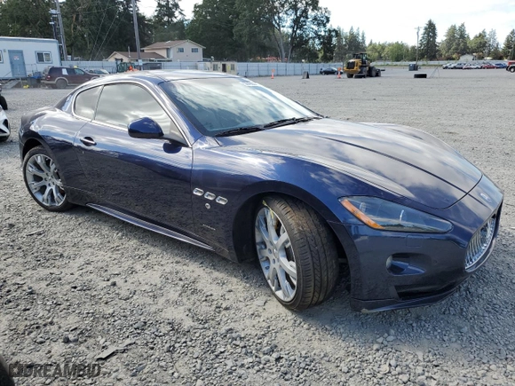 2012 Maserati GranTurismo S with VIN ZAM45KLAXC0063982, listed as a Copart auction lot 58490074 with 25,194 mi miles and Salvage Title. Bid and sale history available at carsss.com. Image 4.