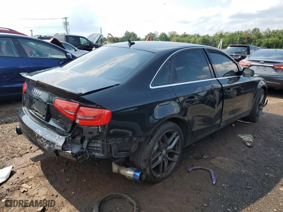 2013 Audi A4 Premium Plus with VIN WAUHFAFL3DN037736, listed as a Copart auction lot 66241264 with 0 mi miles and Salvage Title. Bid and sale history available at carsss.com. Image 3.