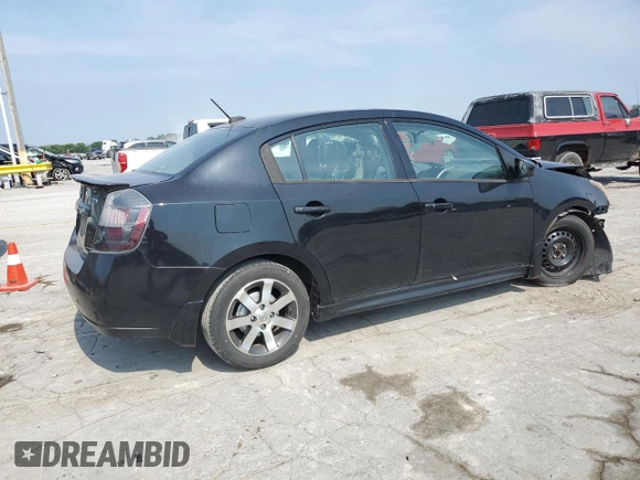 2012 Nissan Sentra SR with VIN 3N1AB6AP8CL622501, listed as a Copart auction lot 59402925 with Not provided miles and Salvage title. Bid and sale history available at DreamBid. Image 3.