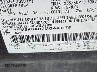 2021 Ford Police Interceptor Utility z VIN 1FM5K8AB7MGA43175, wystawiony jako IAAI lot #42322326 z przebiegiem Nie podano mil oraz . Historia ofert i sprzedaży dostępna na DreamBid. Obrazek 9.