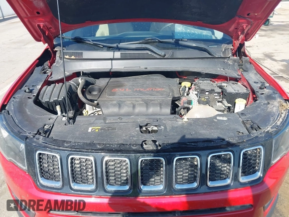 2018 Jeep Compass Sport with VIN 3C4NJCAB3JT255203, listed as a IAAI auction lot 42052746 with 112,451 mi miles and . Bid and sale history available at DreamBid. Image 10.