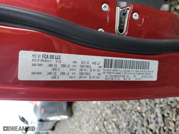 2016 Jeep Patriot Sport with VIN 1C4NJPBB7GD777465, listed as a Copart auction lot 83537894 with 95,378 mi miles and Salvage Title. Bid and sale history available at carsss.com. Image 14.