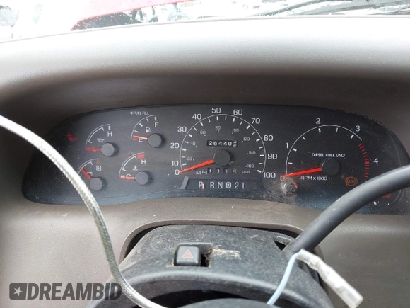 2001 Ford F-250 XL with VIN 1FTNX21F61EB77222, listed as a IAAI auction lot 42279478 with 264,406 mi miles and . Bid and sale history available at DreamBid. Image 7.