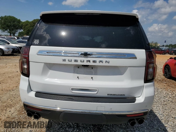 2021 Chevrolet Suburban Premier с VIN 1GNSCFKD4MR299990, выставлен на аукционе Copart как лот 54847005 с пробегом 93 384 миль миль и Списание • Salvage title. История ставок и продаж доступна на DreamBid. Изображение 6.