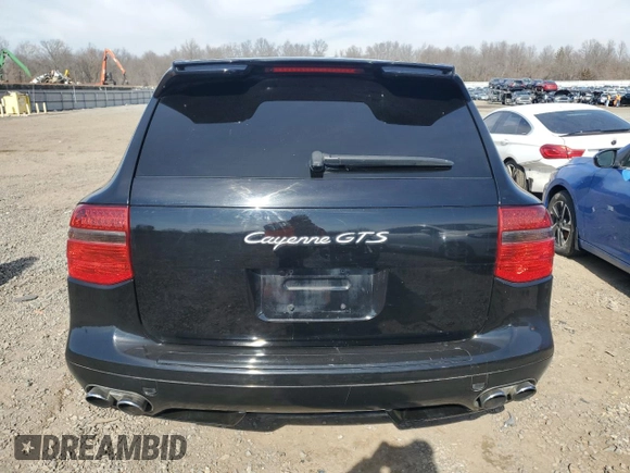 2009 Porsche Cayenne GTS with VIN WP1AD29P69LA62369, listed as a Copart auction lot 46684985 with 139,856 mi miles and Salvage title. Bid and sale history available at DreamBid. Image 6.