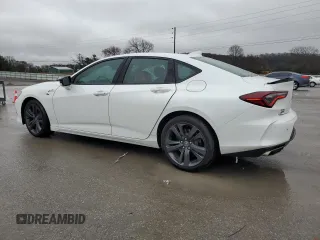 2023 Acura TLX w/A-Spec Package with VIN 19UUB6F58PA005969, listed as a Copart auction lot 45108485 with 0 mi miles and Salvage Title. Bid and sale history available at carsss.com. Image 2.