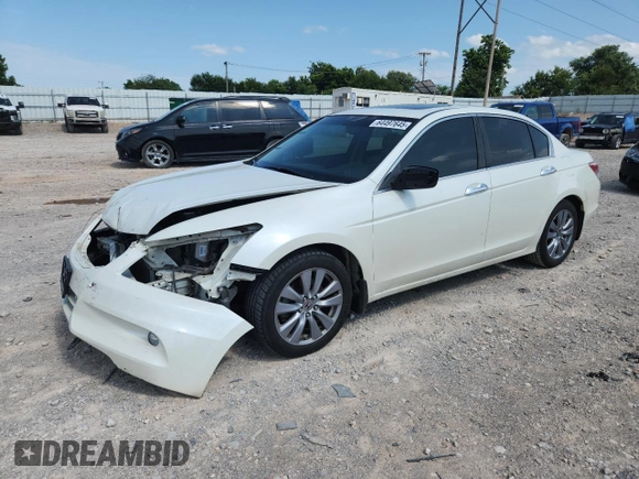 2011 Honda Accord EX-L with VIN 1HGCP3F82BA006243, listed as a Copart auction lot 64497645 with 212,904 mi miles and Salvage title. Bid and sale history available at DreamBid. Image 1.