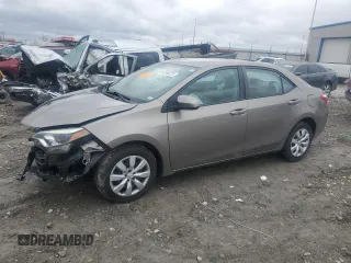2014 Toyota Corolla L with VIN 5YFBURHE4EP157836, listed as a Copart auction lot 43383275 with 104,434 mi miles and Salvage title. Bid and sale history available at DreamBid. Image 1.