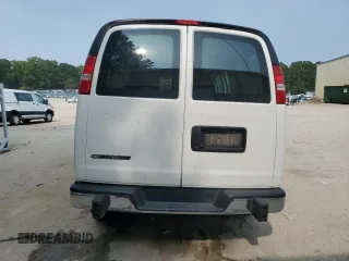 2023 Chevrolet Express Cargo with VIN 1GCWGAFP3P1127328, listed as a Copart auction lot 59623345 with Not provided miles and Salvage title. Bid and sale history available at DreamBid. Image 6.