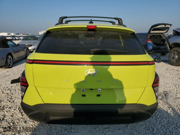 2024 Hyundai Kona SEL with VIN KM8HB3AB2RU141555, listed as a Copart auction lot 68497824 with 2,647 mi miles and Salvage Title. Bid and sale history available at carsss.com. Image 6.