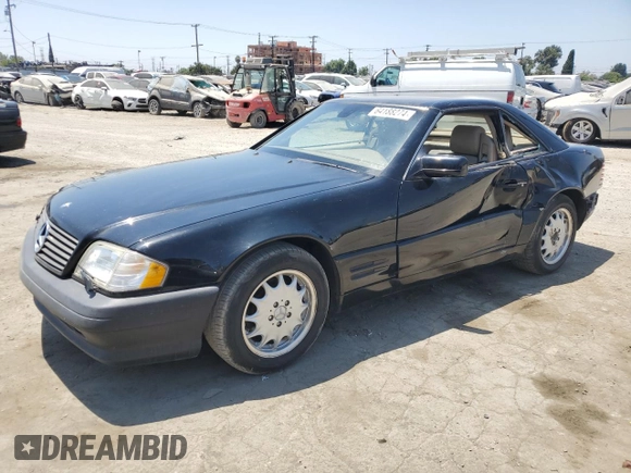 1998 Mercedes-Benz SL-Class with VIN WDBFA67F8WF158109, listed as a Copart auction lot 64188274 with 72,050 mi miles and Salvage Title. Bid and sale history available at carsss.com. Image 1.
