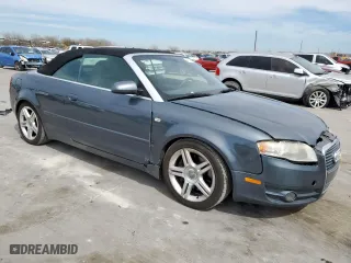 2008 Audi A4 2.0T with VIN WAUAF48H38K009387, listed as a Copart auction lot 49158955 with 97,669 mi miles and Salvage Title. Bid and sale history available at carsss.com. Image 4.