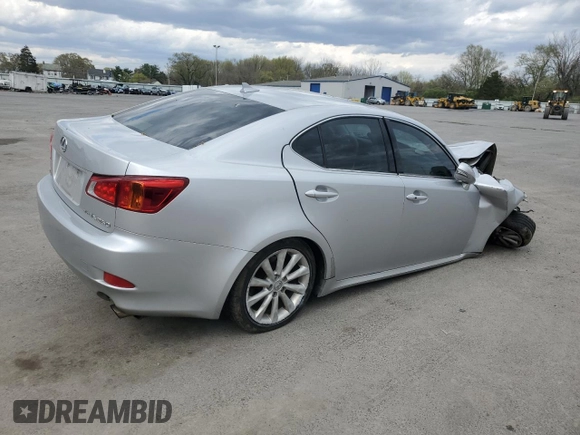 2010 Lexus IS 250 with VIN JTHCF5C2XA5043723, listed as a Copart auction lot 53278185 with Not Provided miles and Salvage Title. Bid and sale history available at carsss.com. Image 3.