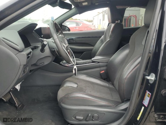 2021 Hyundai Sonata N Line with VIN 5NPEK4JC8MH124655, listed as a Copart auction lot 52017045 with 31,914 mi miles and Clean Title. Bid and sale history available at carsss.com. Image 7.