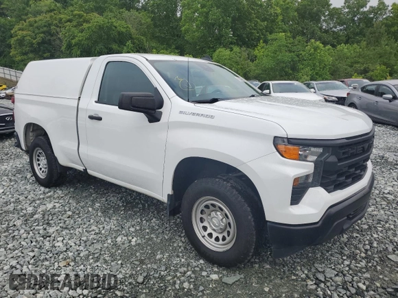 2023 Chevrolet Silverado 1500 Work Truck with VIN 3GCNAAEK7PG337791, listed as a Copart auction lot 55926275 with 170,177 mi miles and Clean Title. Bid and sale history available at DreamBid. Image 4.