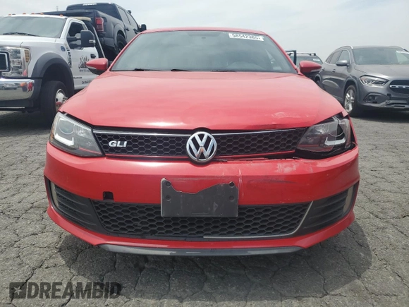 2014 Volkswagen Jetta GLI with VIN 3VW4T7AJ0EM318615, listed as a Copart auction lot 58542385 with 211,879 mi miles and Salvage title. Bid and sale history available at DreamBid. Image 5.