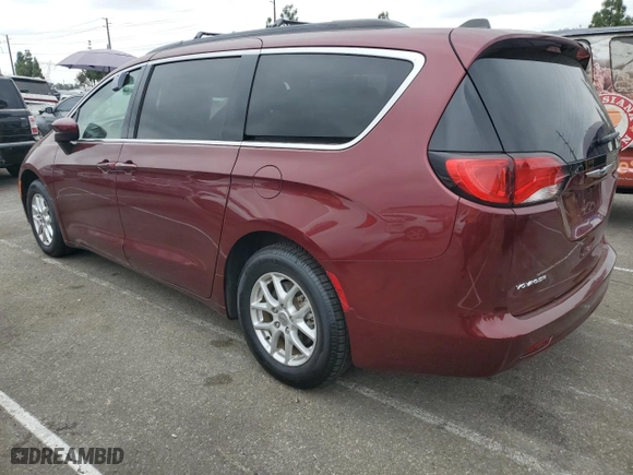 2021 Chrysler Voyager LXI with VIN 2C4RC1DG9MR546027, listed as a Copart auction lot 72005114 with 56,088 mi miles and Salvage Title. Bid and sale history available at carsss.com. Image 2.