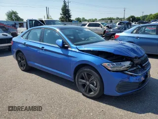 2022 Volkswagen Jetta SE with VIN 3VW7M7BU4NM023035, listed as a Copart auction lot 62234935 with 23,435 mi miles and Salvage title. Bid and sale history available at DreamBid. Image 4.
