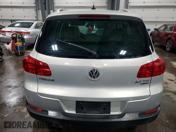 2012 Volkswagen Tiguan S with VIN WVGBV7AX3CW512668, listed as a Copart auction lot 42055975 with 106,148 mi miles and Salvage Title. Bid and sale history available at DreamBid. Image 6.