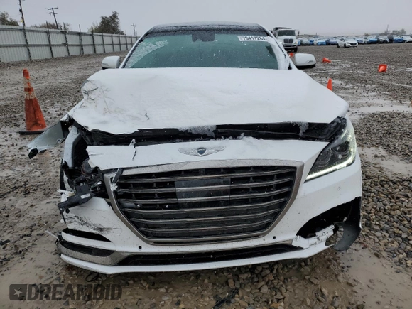 2020 Genesis G80 3.8L with VIN KMTFN4JE9LU334944, listed as a Copart auction lot 79417264 with 47,384 mi miles and Salvage Title. Bid and sale history available at DreamBid. Image 5.