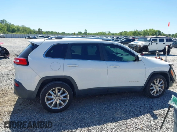 2015 Jeep Cherokee Limited with VIN 1C4PJLDS0FW505714, listed as a IAAI auction lot 42051526 with 82,804 mi miles and . Bid and sale history available at DreamBid. Image 14.