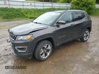 2019 Jeep Compass Limited z VIN 3C4NJDCBXKT812211, wystawiony jako Copart lot #57633055 z przebiegiem 55 464 mil mil oraz Czysty tytuł • Clean title. Historia ofert i sprzedaży dostępna na DreamBid. Obrazek 1.