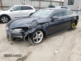 2018 Audi A5 Sportback Premium with VIN WAUDNCF52JA016930, listed as a Copart auction lot 65779724 with 66,070 mi miles and Salvage Title. Bid and sale history available at carsss.com. Image 1.