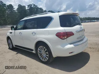 2016 Infiniti QX80 with VIN JN8AZ2NF3G9613436, listed as a Copart auction lot 62862395 with 116,374 mi miles and Salvage title. Bid and sale history available at DreamBid. Image 2.