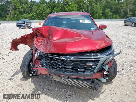 2023 Chevrolet Equinox RS with VIN 3GNAXMEG9PS150163, listed as a Copart auction lot 62826605 with 31,903 mi miles and Salvage title. Bid and sale history available at DreamBid. Image 5.
