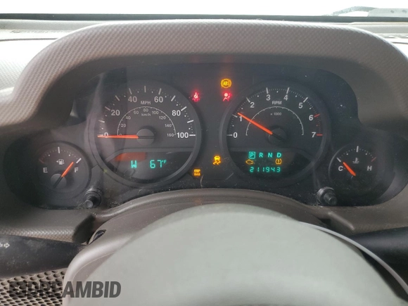 2009 Jeep Wrangler X with VIN 1J4FA24139L716919, listed as a Copart auction lot 54626855 with 211,943 mi miles and Clean Title. Bid and sale history available at DreamBid. Image 9.