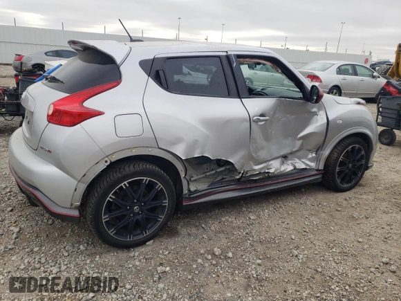 2014 Nissan Juke NISMO with VIN JN8AF5MV8ET365428, listed as a Copart auction lot 87502505 with 128,011 mi miles and Salvage Title. Bid and sale history available at carsss.com. Image 3.