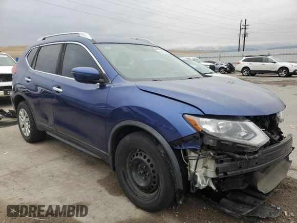 2017 Nissan Rogue S with VIN KNMAT2MV5HP553601, listed as a Copart auction lot 48413275 with 155,641 mi miles and Salvage Title. Bid and sale history available at carsss.com. Image 4.