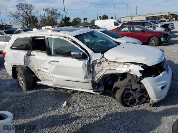 2021 Jeep Grand Cherokee Overland with VIN 1C4RJFCG3MC511044, listed as a Copart auction lot 42284445 with 41,676 mi miles and Salvage Title. Bid and sale history available at carsss.com. Image 4.