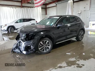 2021 Audi Q5 Premium Plus z VIN WA1BAAFY5M2128070, wystawiony jako Copart lot #58493135 z przebiegiem Nie podano mil oraz Szkoda całkowita • Salvage title. Historia ofert i sprzedaży dostępna na DreamBid. Obrazek 1.