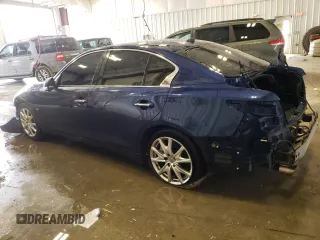 2019 Infiniti Q50 3.0t LUXE with VIN JN1EV7ARXKM593216, listed as a Copart auction lot 49495615 with 0 mi miles and Salvage Title. Bid and sale history available at carsss.com. Image 2.