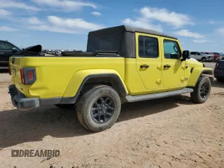 2023 Jeep Gladiator Overland with VIN 1C6HJTFG7PL564945, listed as a Copart auction lot 55837975 with 35,693 mi miles and Salvage title. Bid and sale history available at DreamBid. Image 3.
