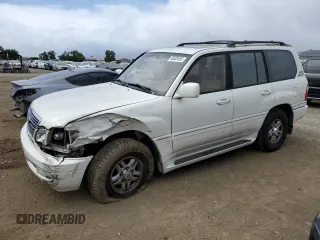 2002 Lexus LX 470 z VIN JTJHT00W423522126, wystawiony jako Copart lot #56582855 z przebiegiem 280 679 mil mil oraz Szkody całkowita. Historia ofert i sprzedaży dostępna na DreamBid. Obrazek 1.
