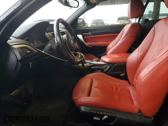 2016 BMW 2 Series M235i with VIN WBA1M1C53GV394156, listed as a Copart auction lot 43553255 with 63,291 mi miles and Salvage Title. Bid and sale history available at carsss.com. Image 7.