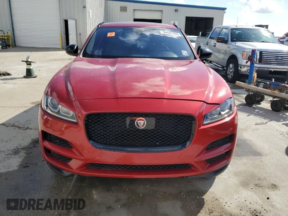 2019 Jaguar F-Pace 25t Premium with VIN SADCJ2FX0KA397415, listed as a Copart auction lot 54487285 with 92,586 mi miles and Non repairable. Bid and sale history available at DreamBid. Image 5.