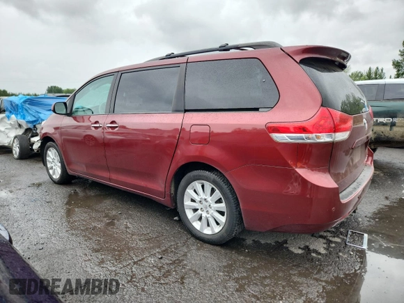 2014 Toyota Sienna Limited with VIN 5TDDK3DC3ES072056, listed as a Copart auction lot 58767595 with 85,845 mi miles and Salvage title. Bid and sale history available at DreamBid. Image 2.