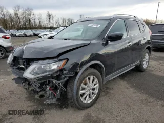 2017 Nissan Rogue SV with VIN KNMAT2MVXHP583872, listed as a Copart auction lot 47054875 with 97,605 mi miles and Salvage Title. Bid and sale history available at carsss.com. Image 1.