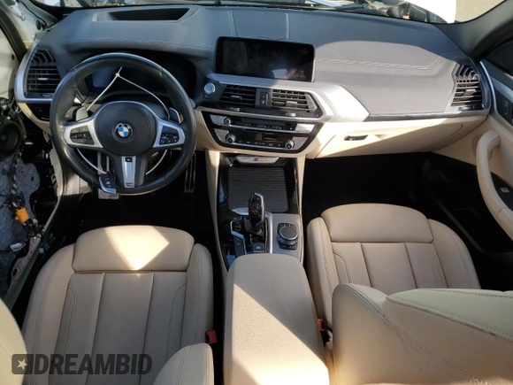 2020 BMW X3 M40i with VIN 5UXTY9C09L9B31399, listed as a Copart auction lot 87004624 with Not Provided miles and Salvage Title. Bid and sale history available at DreamBid. Image 8.