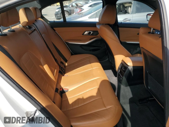 2020 BMW 3 Series 330i with VIN WBA5R1C01LFH42423, listed as a Copart auction lot 54194495 with 50,688 mi miles and Salvage Title. Bid and sale history available at carsss.com. Image 10.