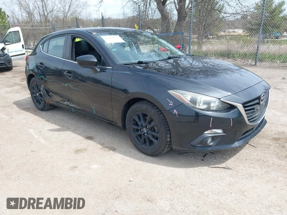 2015 Mazda 3 i Touring with VIN JM1BM1L72F1243422, listed as a IAAI auction lot 42116164 with 110,713 mi miles. Bid and sale history available at carsss.com. Image 1.