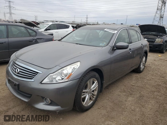 2012 Infiniti G25 x with VIN JN1DV6AR5CM861452, listed as a Copart auction lot 83300584 with 81,057 mi miles and Clean Title. Bid and sale history available at DreamBid. Image 1.