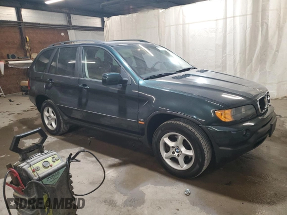 2002 BMW X5 3.0i with VIN 5UXFA53512LP32083, listed as a Copart auction lot 79132194 with 154,747 mi miles and Clean Title. Bid and sale history available at carsss.com. Image 4.