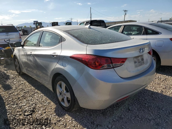 2013 Hyundai Elantra GLS with VIN 5NPDH4AE5DH327546, listed as a Copart auction lot 57736934 with 117,412 mi miles and Salvage title. Bid and sale history available at DreamBid. Image 2.