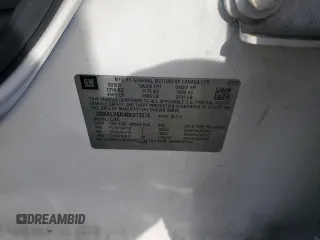 2013 GMC Terrain Denali with VIN 2GKALYEK4D6273576, listed as a Copart auction lot 43437335 with 198,731 mi miles and Salvage Title. Bid and sale history available at DreamBid. Image 13.